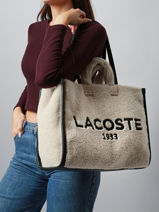 Schoudertas Heritage Lacoste Beige heritage NU5117HX-vue-porte